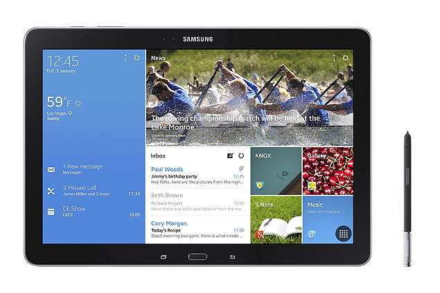 Samsung Galaxy NotePRO, novo tablet da Samsung com caneta e tela de 12,2 polegadas