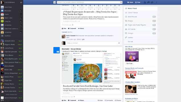 Anunciada no ano passado, mudana radical na interface foi abandonada pelo Facebook