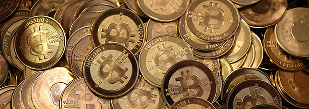 (FILES) A file picture shows a pile of Bitcoin slugs sitting in a box ready to be minted on April 26, 2013 in Sandy, Utah. US Federal Reserve head Janet Yellen has said the Fed had no powers over a currency that only exists virtually with no central authority behind it. Several countries, including Russia and China, have heavily restricted how Bitcoin can be used. AFP PHOTO / GETTY IMAGES / GEORGE FREY == FOR NEWSPAPERS, INTERNET, TELCOS & TELEVISION USE ONLY == ORG XMIT: BIT101