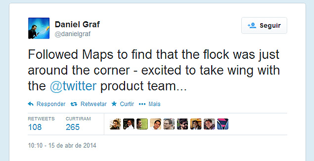 Daniel Graf deixa a equipe do Google Maps para se unir ao Twitter