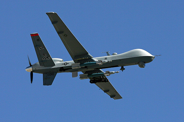 Um drone militar MQ-9, da empresa americana General Atomics