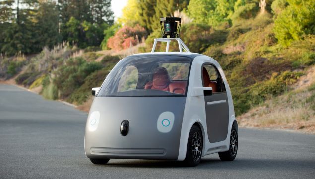 Prottipo do carro sem direo, movido a eletricidade, em desenvolvimento pelo Google