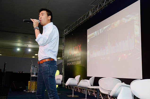 Gary Liu, diretor do Spotify Labs, palestra no YouPix em S�o Paulo