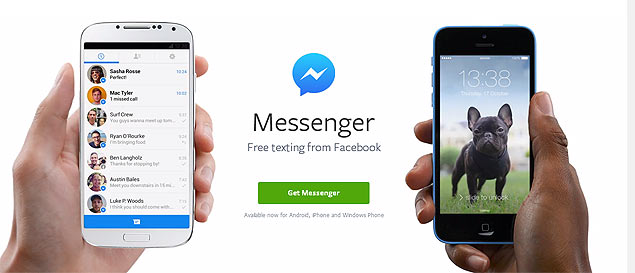 Usurios precisaro baixar Messenger para usar chat do Facebook em dispositivos mveis
