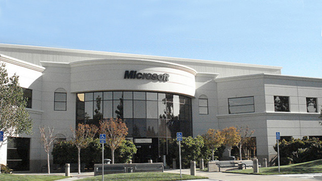 Unidade fechada da Microsoft em Mountain View