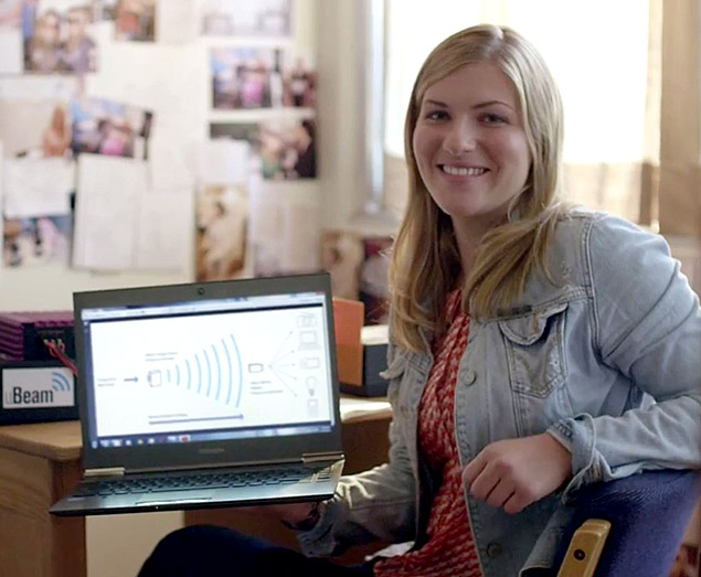 Meredith Perry, fundadora da uBeam, start-up que quer tornar recarga sem fio universal