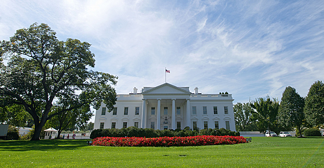A residncia oficial e sede da Presidncia dos EUA, Casa Branca, em Washington