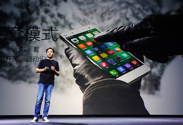 Lei Jun, presidente-executivo da Xiaomi, durante evento em julho