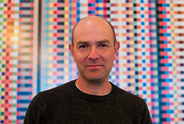 O jornalista Chris Anderson, antigo editor da revista "Wired", em San Francisco 