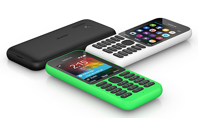 Nokia 215, novo celular da Microsoft, ser lanado nas cores preta, branca e verde