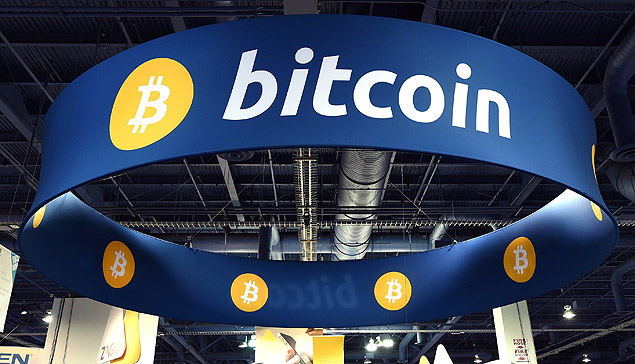 Estande da Fundao Bitcoin durante a feira tecnolgica CES de 2015, em Las Vegas