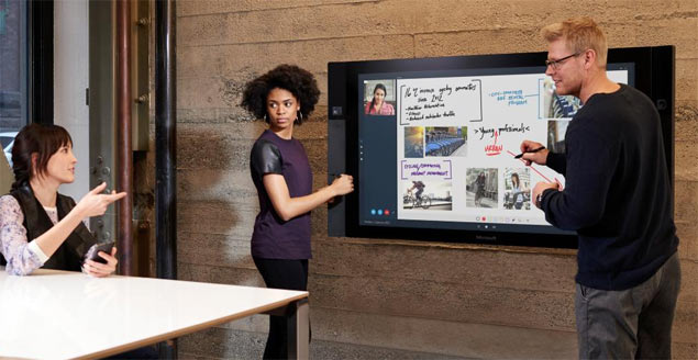 Surface Hub, TV com tela de 84 polegadas sensvel ao toque