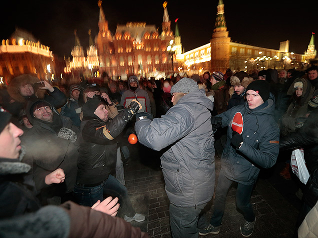 Bloqueio não conseguiu impedir a divulgação de um protesto em Moscou em dezembro