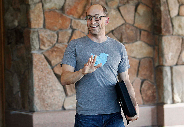 Dick Costolo, executivo-chefe do Twitter, chega a conferncia em Sun Valley, Idaho (EUA)