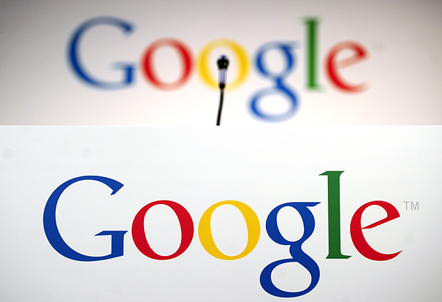 Foto ilustrativa mostra logotipo do Google em sala do escritrio da empresa em Nova York