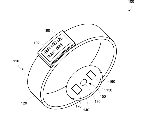 Imagem de pedido de patente do Google para pulseira capaz de destruir clulas cancergenas