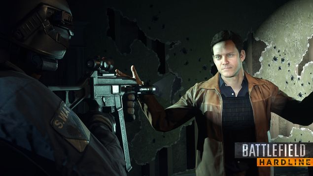 Imagem promocional do jogo de tiro em primeira pessoa "Battlefield Hardline", lanado em maro