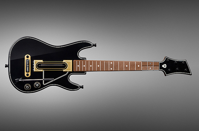 Nova guitarra para o jogo "Guitar Hero" tem seis teclas, negras e brancas