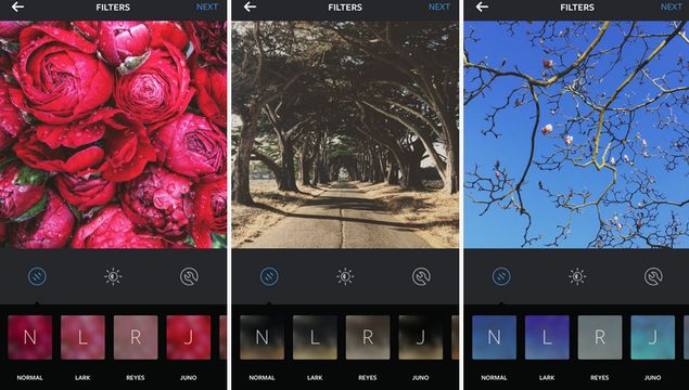 Instagram introduz trs novos filtros para edio de fotos