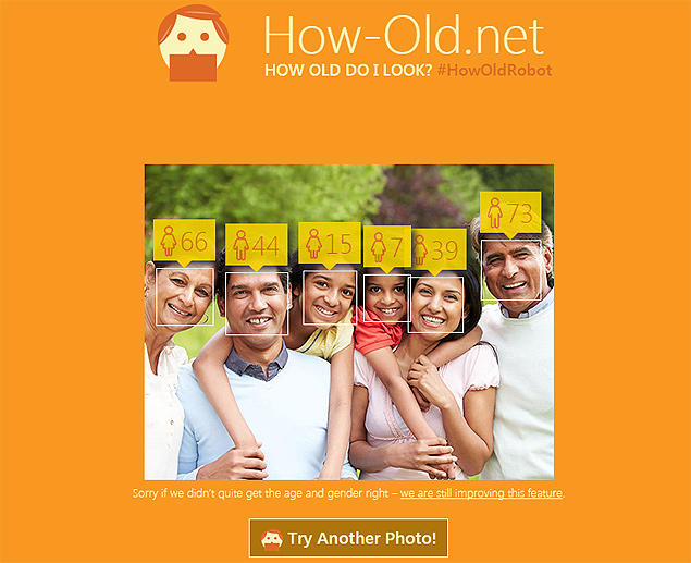 Ferramenta da Microsoft tenta adivinhar idade de pessoas em uma foto