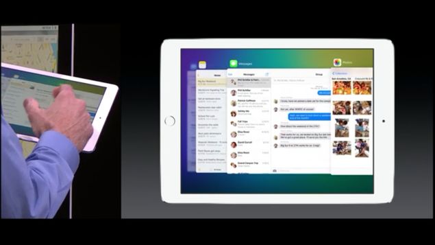 Demonstrao de como ser possvel navegar entre mltiplas janelas no iOS 9