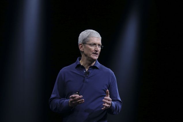O presidente-executivo da Apple, Tim Cook