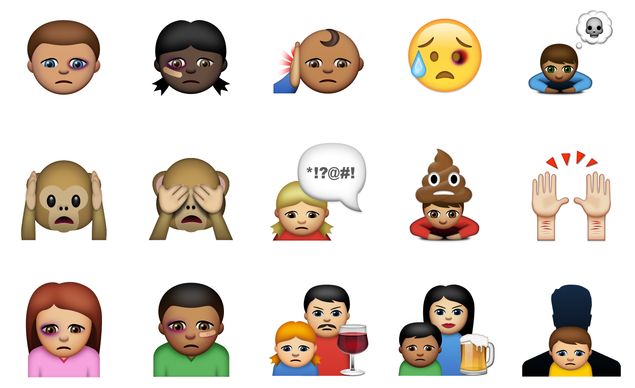Os "Abused Emojis" criados por uma ONG sueca para ajudar crianas a falar sobre situaes de abuso