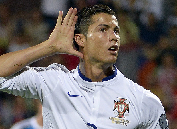 Cristiano Ronaldo em partida pela seleo de Portugal