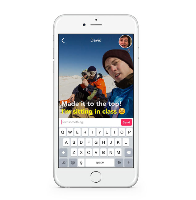 Novo aplicativo do Yahoo!, o Livetext, tem mensagens efmeras  la Snapchat e tem texto sobre vdeo