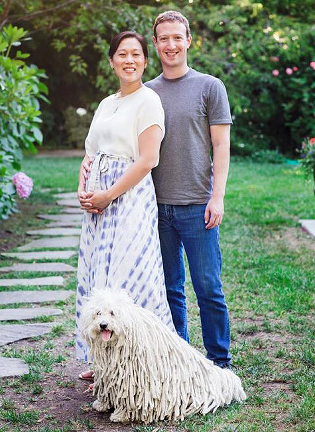 Mark Zuckerberg e a mulher, Priscilla Chan, esto esperando uma menina