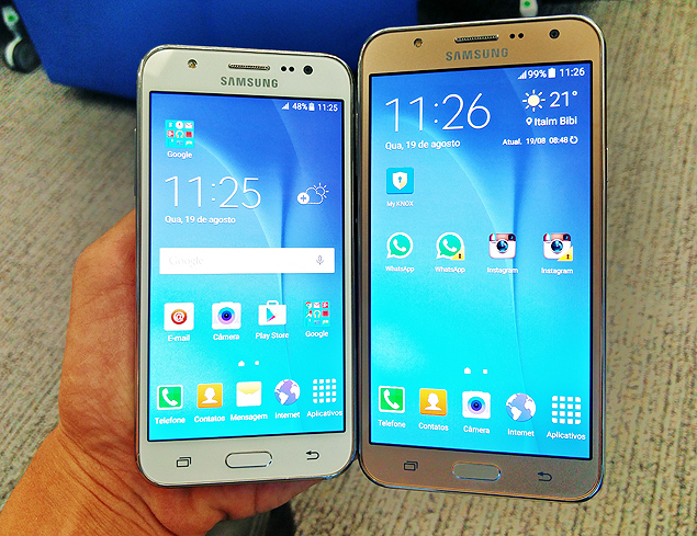A Samsung apresentou dois novos celulares no Brasil com suporte a duas contas de WhatsApp