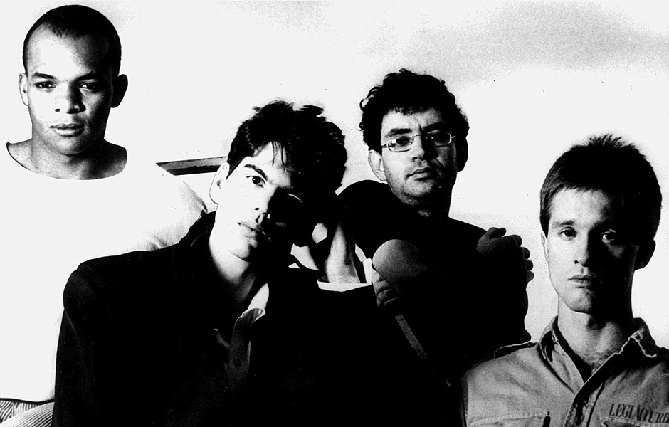 ORG XMIT: 101601_0.tif Integrantes da banda Legio Urbana, na poca em que foi lanado o LP "Dois". O Legio Urbana foi uma das bandas que foram cones dos anos 80. (25.04.1986. Foto de Nelson Stanisci Junior/Folhapress) 