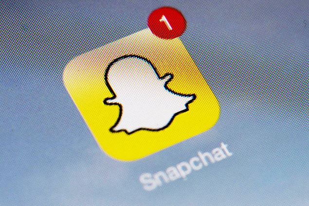 Logo do Snapchat, que tenta atrair anunciantes para a plataforma 