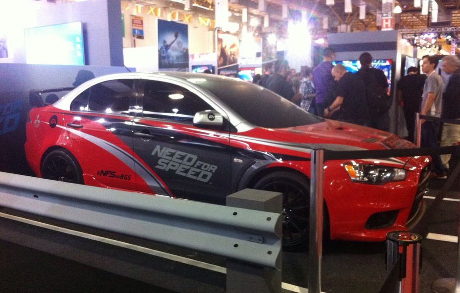 Carro de 'Need For Speed em exposio' na Brasil Game Show