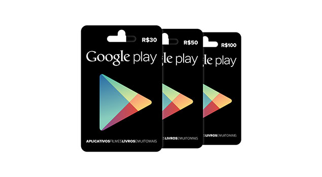 Cartões do Google Play 