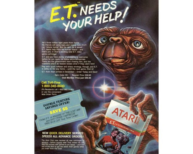 O homem que criou o pior videogame da histria. O jogo eletrnico inspirado no filme E.T (1982), de Steven Spielberg,  considerado o pior de todos os tempos - foi citado at como responsvel pelo colapso de sua fabricante, a Atari. Jogo para Atari impulsionou a maior campanha publicitria da indstria at aquele momento. 