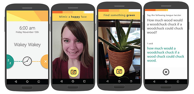 No Mimicker Alarm, novo app da Microsoft, game de reconhecimento facial desafia o usurio a provar que est acordado