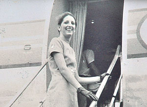 Carmen em dia de trabalho na dcada de 1970