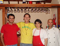 Federico, Jerônimo, Kika e Martín (esq - dir)