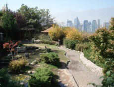 Jardim Japonês localizado no Cerro San Cristóbal, na cidade chilena de Santiago