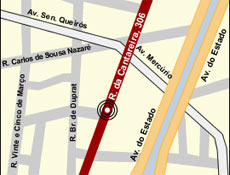 Mapa do Mercado Municipal Paulistano