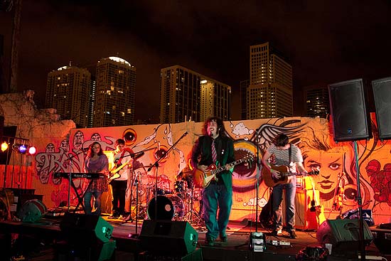 Fernando Perdomo em show durante Miami Music Festival de 2009