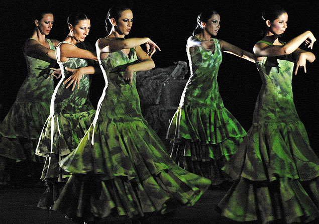 Integrantes do Balé Flamenco de Andaluzía