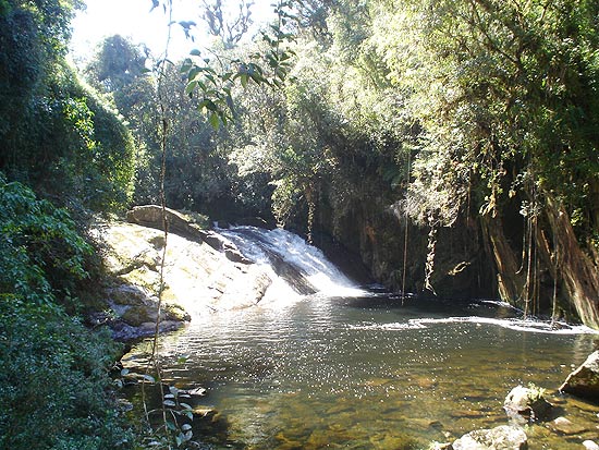 Cachoeira das Andorinhas, no núcleo Santa Virgínia do parque estadual da Serra do Mar, em Paraitinga (SP)