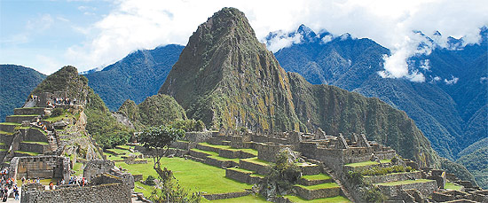 Vista da "cidade perdida dos incas", como é conhecida Machu Picchu