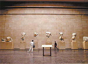 Estátuas do Partenon, que lorde levou de Atenas em 1806