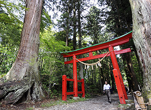 Portal do templo Chusonji em Hiraizumi, nordeste do Japão