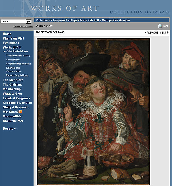 Museu mostra coleo holandesa tambm pela internet, como "Yonker Ramp and His Sweetheart", de Frans Hals