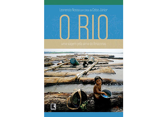 Capa de livro "O Rio", que conta sobre trajeto pelo Amazonas, desde nascente at o Atlntico