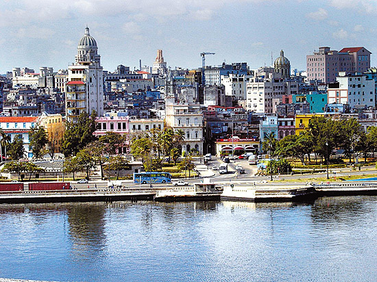 Vista panormica da capital Havana, a partir de uma fortaleza